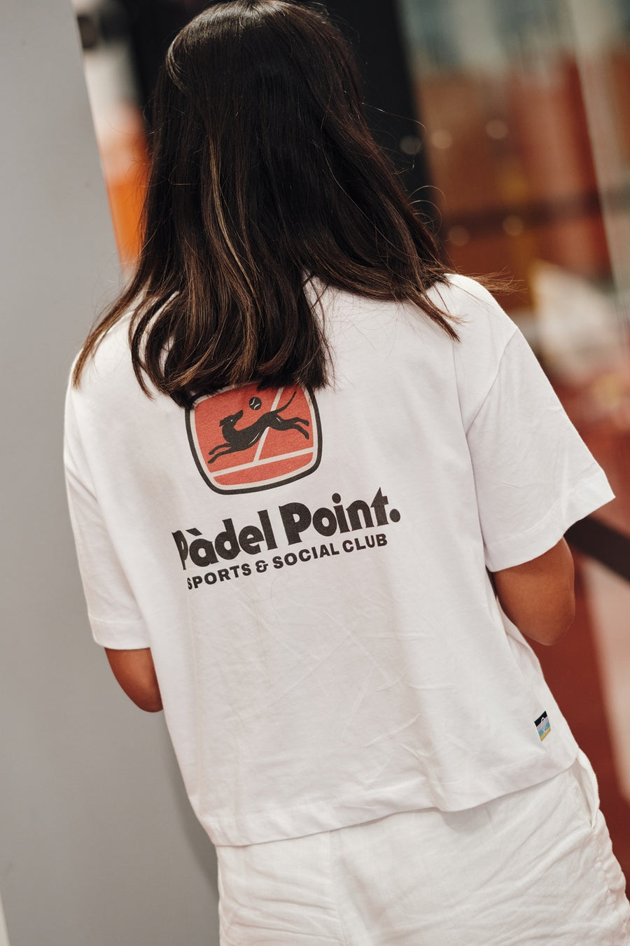 Padel Point Women’s Slice White Boxy Tee Athleisure Top
