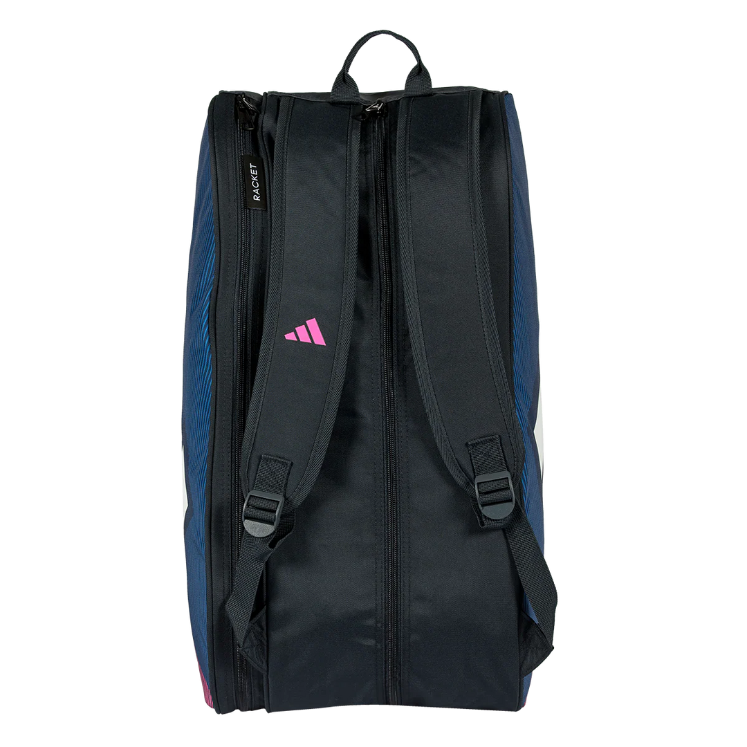 Adidas Padel Racketbag Control Backpack Bag - Black/Pink/Blue