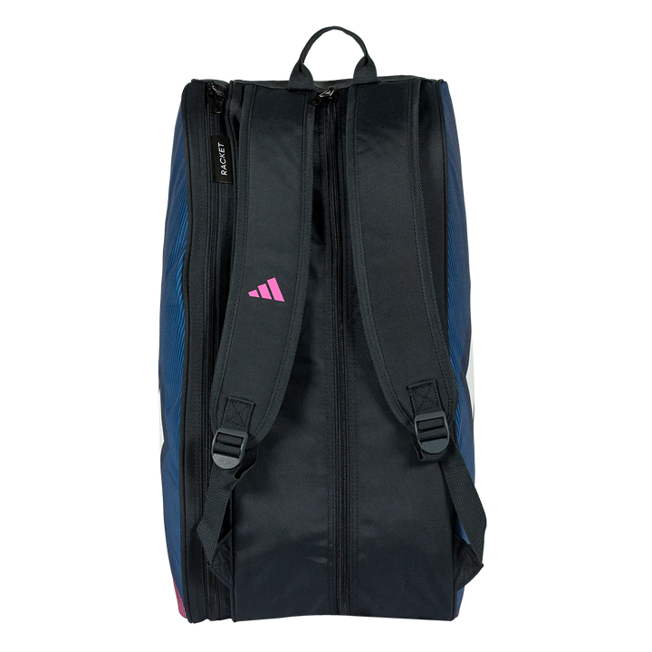 Adidas Padel Racketbag Control Backpack Bag - Black/Pink/Blue