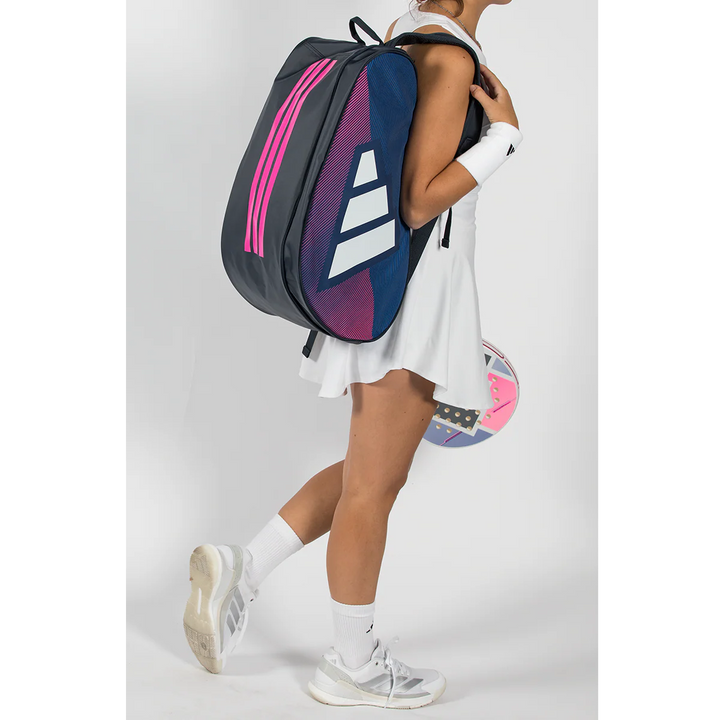 Adidas Padel Racketbag Control Backpack Bag - Black/Pink/Blue