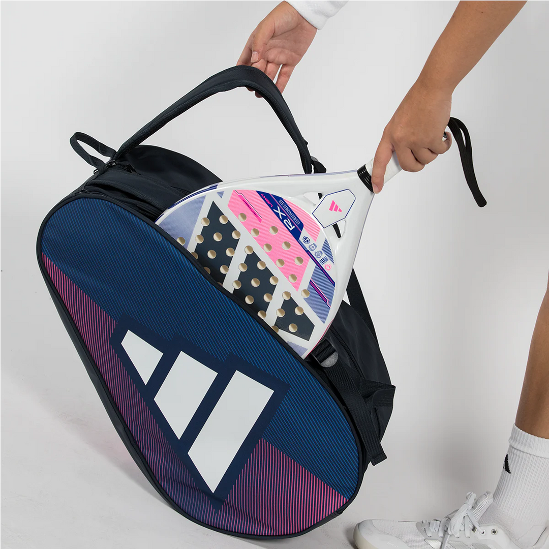 Adidas Padel Racketbag Control Backpack Bag - Black/Pink/Blue