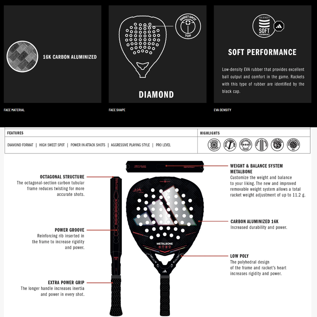 Adidas Metalbone 2026 Padel Racket