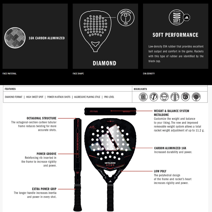 Adidas Metalbone 2026 Padel Racket