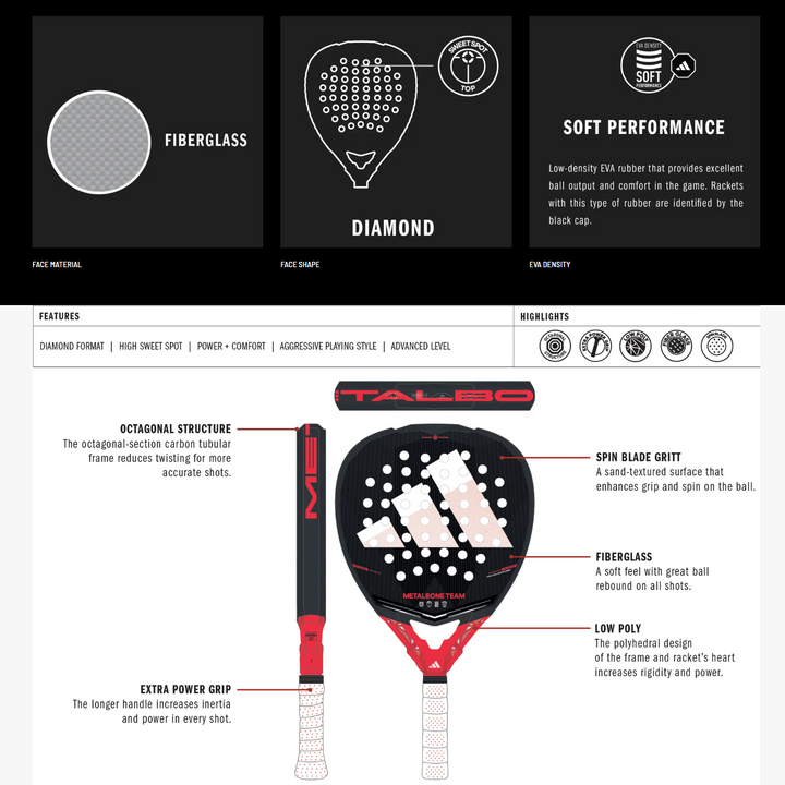 Adidas Metalbone Team 2026 Padel Racket